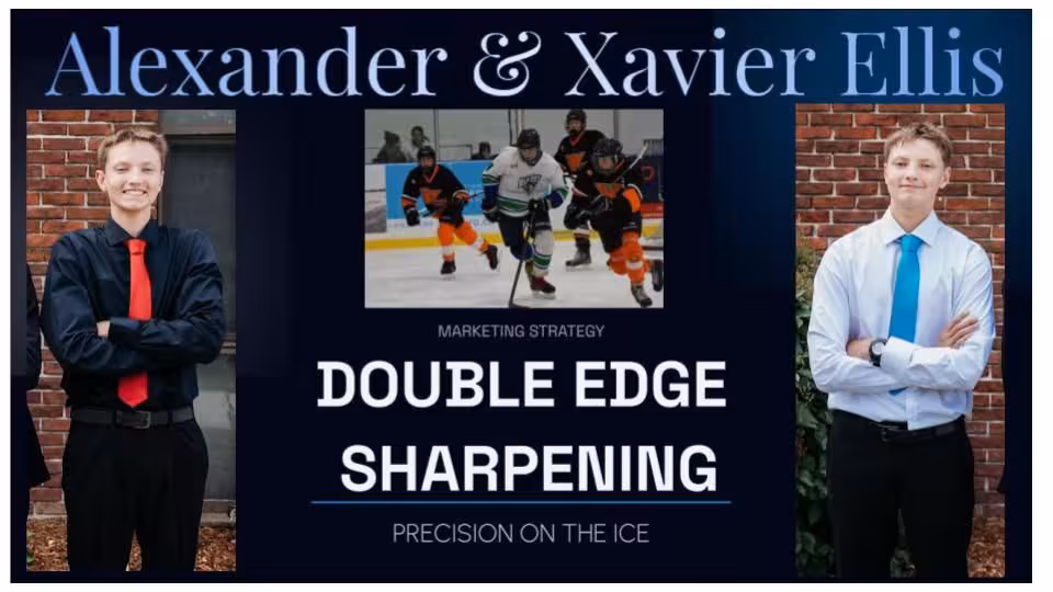 Participant graphic for Alexander and Xavier Ellis of Double Edge Sharpening.