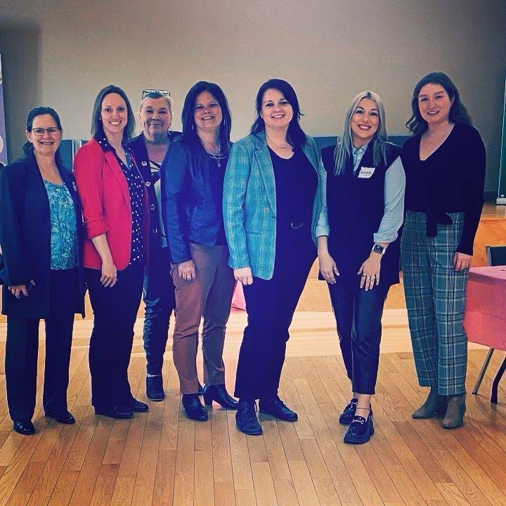 Women gathered for an International Women's Day event.