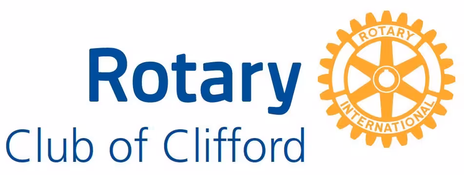 Clifford Rotary Club logo.